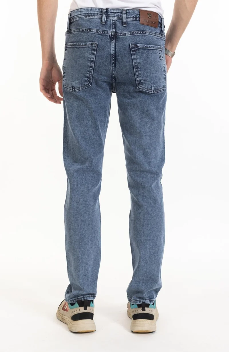 موتلو سيتي Happy City High Quality New Product Comfortable Cut Straight Leg Four Seasons Snow Wash Men's Jeans 4023