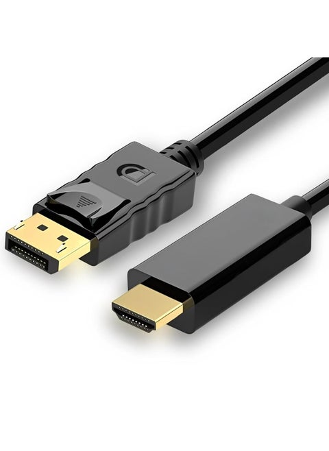 4K DisplayPort إلى HDMI HDTV 3M كابل ، كمبيوتر DP أحادي الاتجاه إلى HDMI محول شاشة DisplayPort إلى محول HDMI