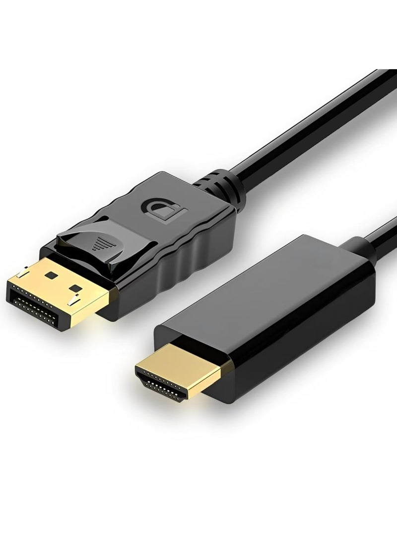 ماركة غير محددة 4K DisplayPort إلى HDMI HDTV 3M كابل ، كمبيوتر DP أحادي الاتجاه إلى HDMI محول شاشة DisplayPort إلى محول HDMI  - Image 1
