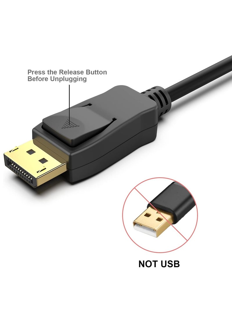 ماركة غير محددة - 4K DisplayPort إلى HDMI HDTV 3M كابل ، كمبيوتر DP أحادي الاتجاه إلى HDMI محول شاشة DisplayPort إلى محول HDMI - Image 1