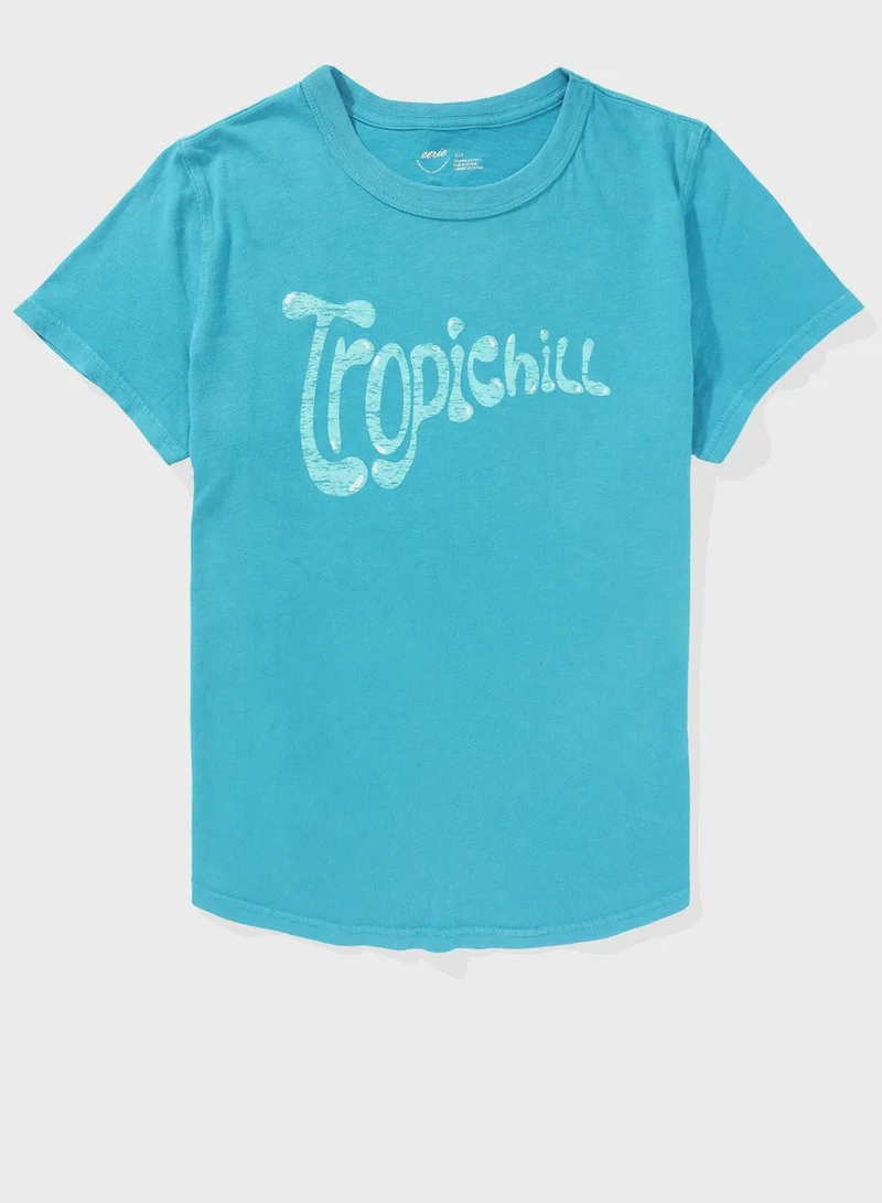آري من امريكان ايجل Crew Neck Printed T-Shirt