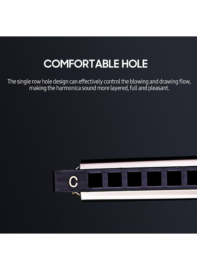 Generic - Harmonica Diatonic Blues Harmonica Key Of C, 10 Holes 20 Tones Blues Harp Mouth Organ Harmonica Stainless Steel Shell For Kids Adults And Beginners - Image 1