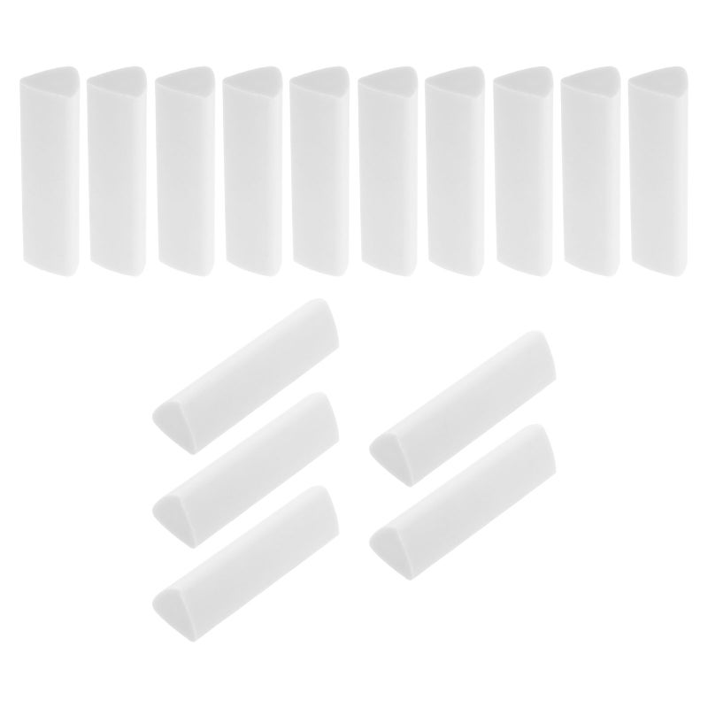 15pcs Triangular Pencil Erasers: Soft White Drawing Art Erasers Sketching Drafting Supplies For School Office Students Artists And Professionals - Image 1
