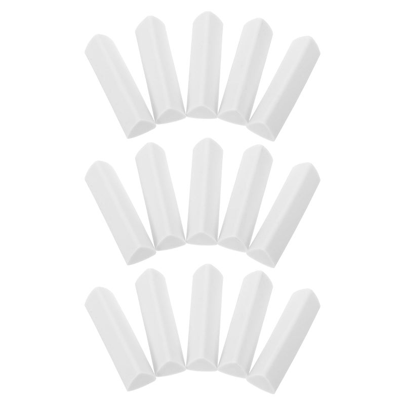 15pcs Triangular Pencil Erasers: Soft White Drawing Art Erasers Sketching Drafting Supplies For School Office Students Artists And Professionals - Image 5