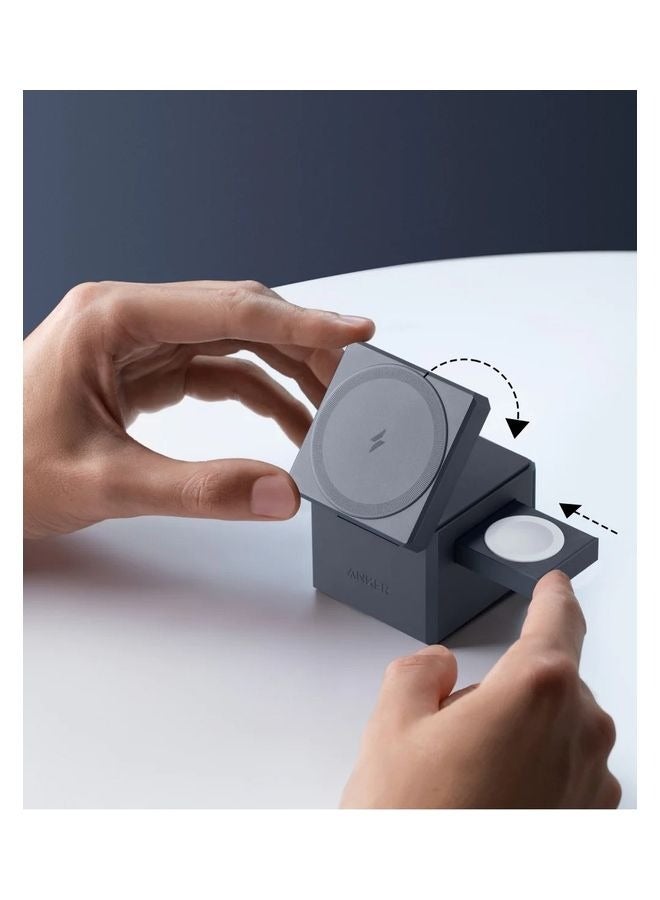 Anker 3 In 1 Cube With MagSafe Grey - Image 2
