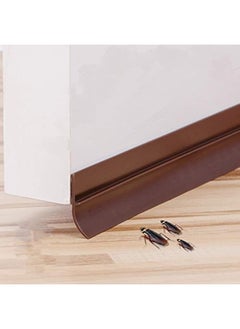 Self Adhesive Door Bottom Seal Rubber Brown 100Cm With Sticker Under Door Seal For Exterior/Interior Doors Door Seal Sound Proof Under Door Draft Blocker Dust And Noise Repellent