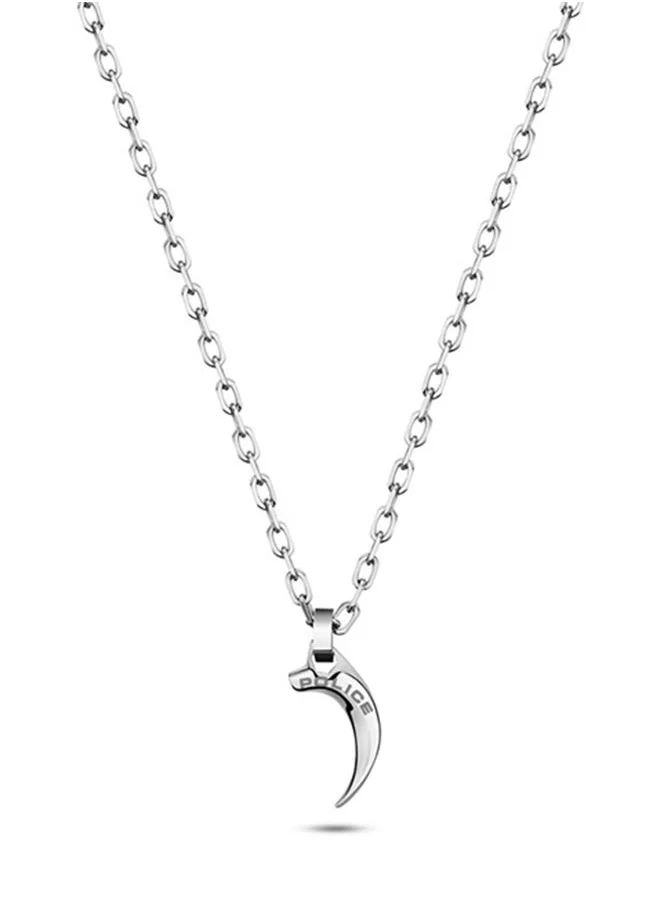 بوليس Police Stainless Steel Necklace for Men - Silver, PEAGN2211903