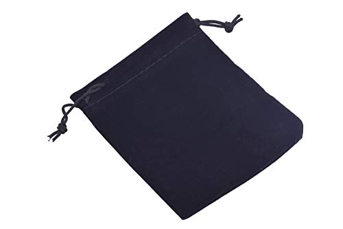 Sansam 50pcs Black Small Velvet Drawstrings Gift Bags Jewelry Pouches for Wedding Favors, Candy Bags, Party Favors, 2.8x3.6'' - Image 3