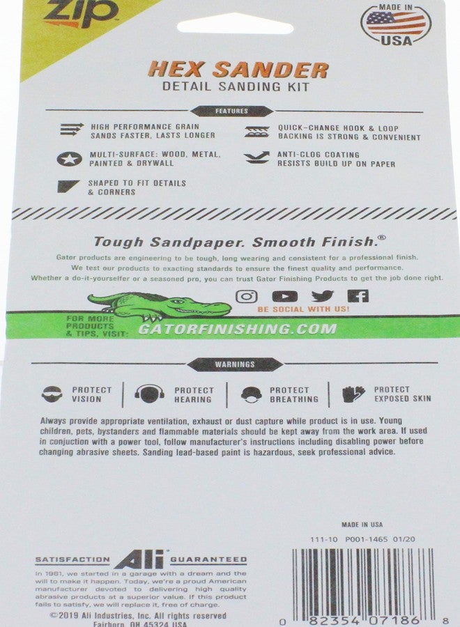 جاتور مجموعة مشروع صنفرة Zip Sander 7186 من Gator Finishing - Image 3