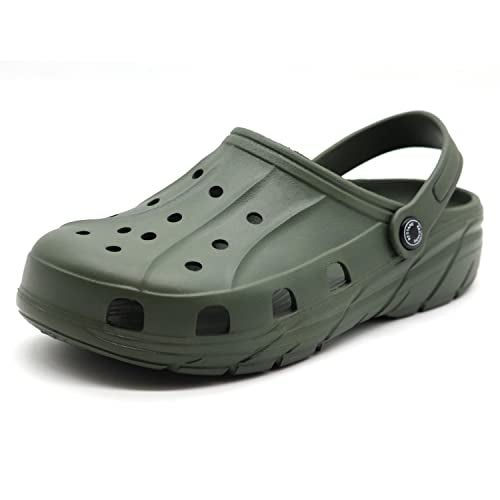 Red Tape Men's Olive Green Clogs - 6 UK - Image 3