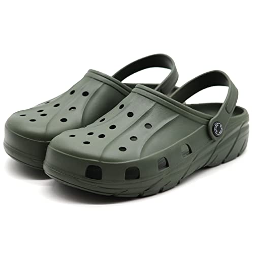 Red Tape Men's Olive Green Clogs - 6 UK - Image 1