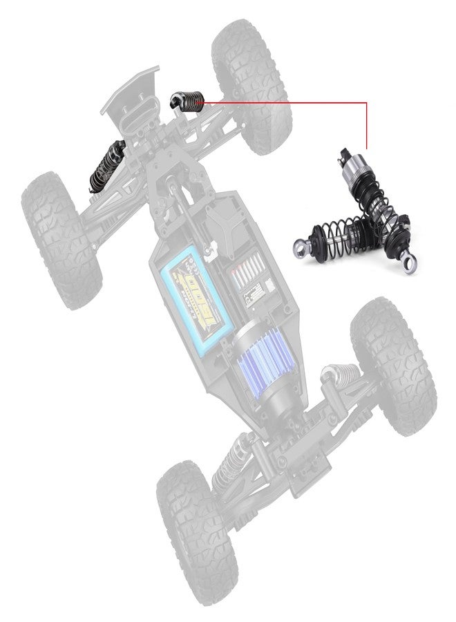 HAIBOXING RC Car Protector 1/12 Scale Accessories Aluminum Capped Oil Front Shocks Apply to HBX 903& 905 & 12815(90201F) - Image 3