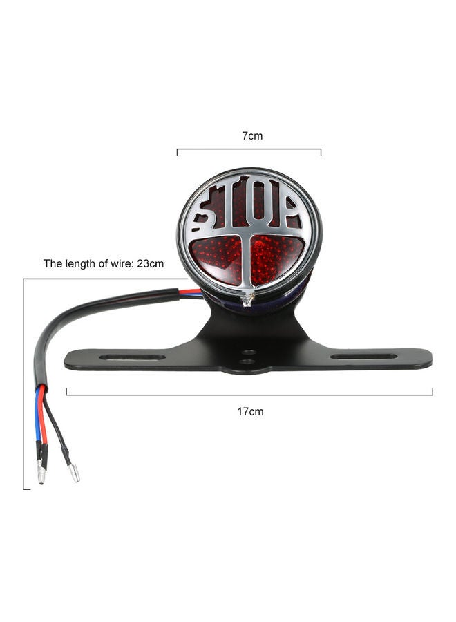 NIBEMINENT License Plate Lamp Brake Tail Light Stop Universal for Motorcycle 12V  - Image 3