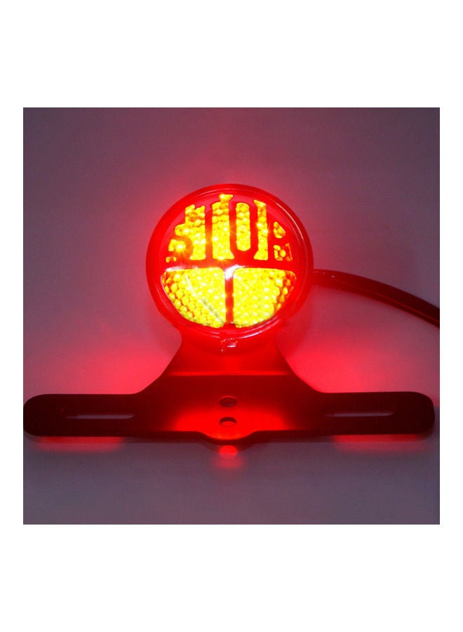 NIBEMINENT License Plate Lamp Brake Tail Light Stop Universal for Motorcycle 12V  - Image 5