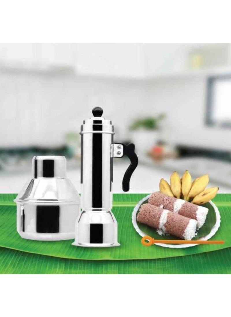 Top Pick - Aluminium Puttu Kutty With Handle Traditional Puttu Maker - Image 1