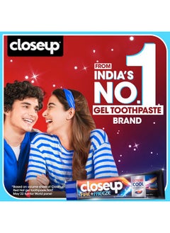 Closeup Fire + Freeze Toothpaste | Dual Sensation | From India'S No. 1 Gel Toothpaste|Upto 12 Hrs Of Fresh Breath & White Teeth | 150G  - Image 3