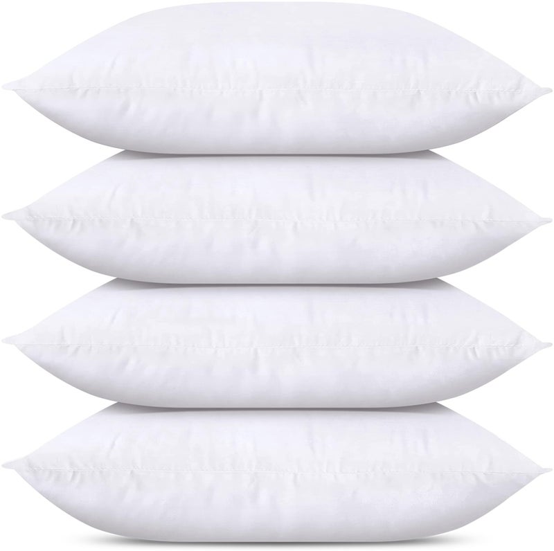 Utopia Bedding Throw Pillows Set of 4 White 12 x 24 Inches Pillows for Sofa Bed and Couch Decorative Stuffer Pillow