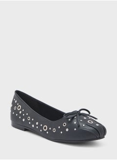 Ginger Eyelet Detail Ballerina  - Image 2