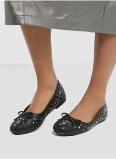 Ginger Eyelet Detail Ballerina  - Image 5