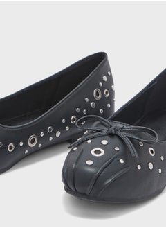 Ginger Eyelet Detail Ballerina  - Image 4