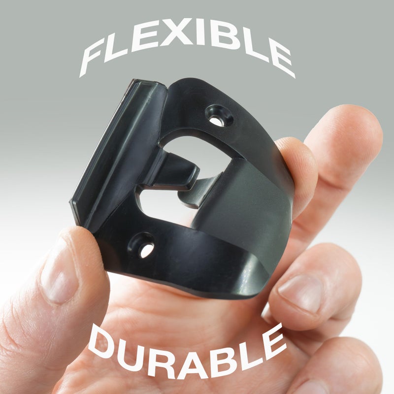 BrainExploder Door Silencer Strike Plate - Flexible, Noise Eliminating Fix for Loud Latches | Fits with No Modifications, Stops Slamming | -20 dB | 4X Quieter | Black/Two Pack - Image 5