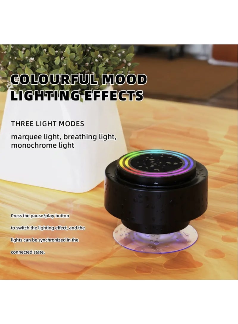 ZTEK Bluetooth Shower Speaker, Bluetooth Speaker Shower, Dust/Steam/Waterproof Shower Speaker with Suction Cup, Small Portable Wireless Speaker for Bathroom, Beach, Sauna - Image 5