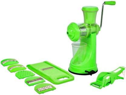 ALANG PRODUCTS Manual Juicer 6 in 1 Slicer 2 in 1 Peeler Green 3 in 1 Combo