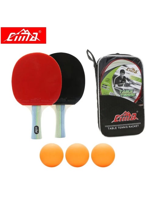 A700 Professional Table Tennis Racket Set 2 Ping Pong Paddles With 3 Balls
