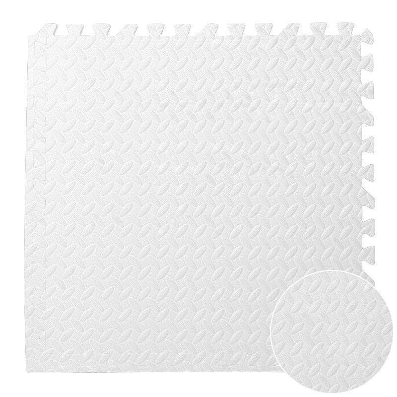 SIGNATRON Fitness Puzzle Mat, Gym Floor Mat, Exercise Mat, Interlocking Tiles, Protective Flooring for Gym Equipment and Workouts, Gym mats for Floor (8Pc || 32 SqFt, White) - Image 1