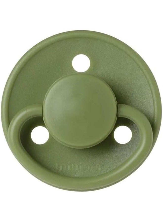 Mininor Round Pacifier Silicone 0M Grasshopper - Image 1