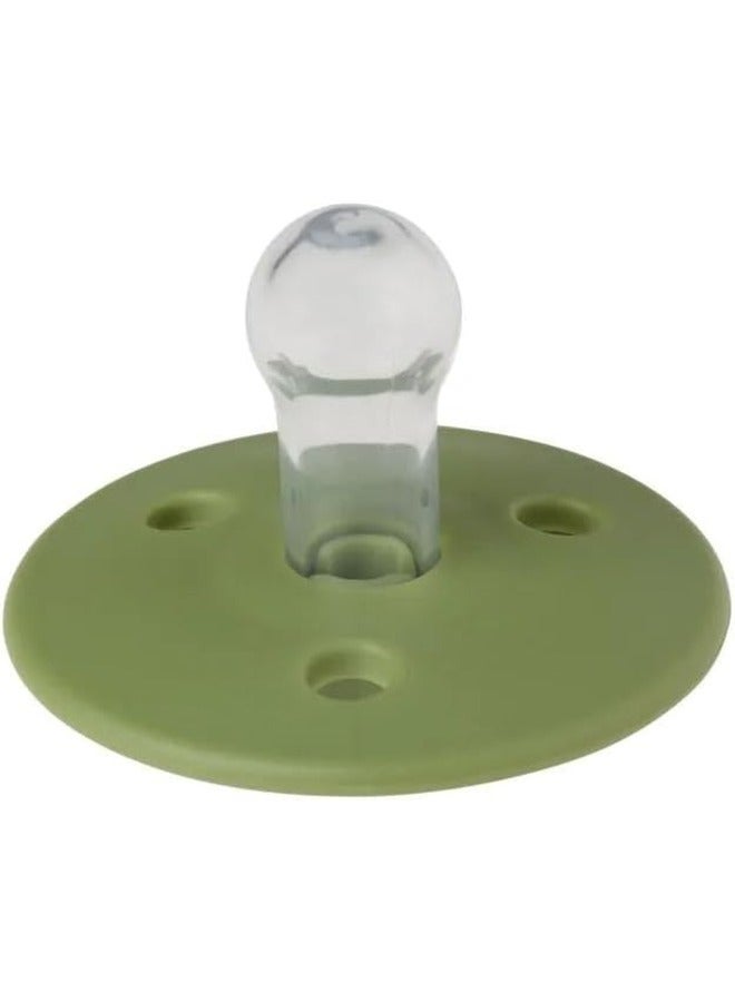 Mininor Round Pacifier Silicone 0M Grasshopper - Image 2