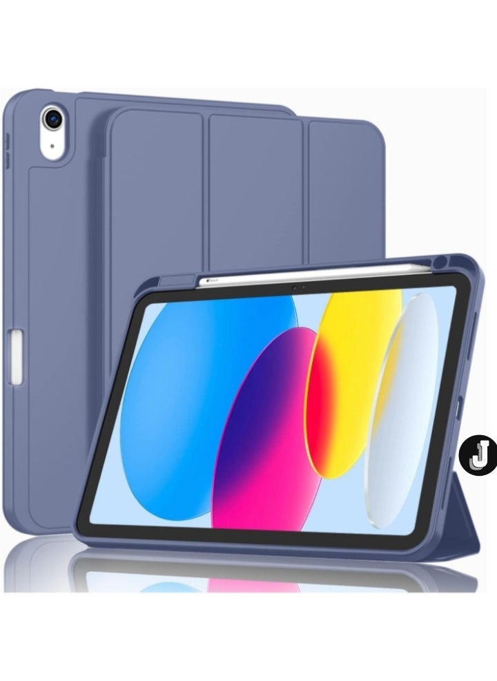 JAJEEK "iPad 10th Generation Case (10.9 Inch, 2022) – Smart Case with Pencil Holder, Soft TPU Back, Auto Wake/Sleep Support – Lavender" - Image 1