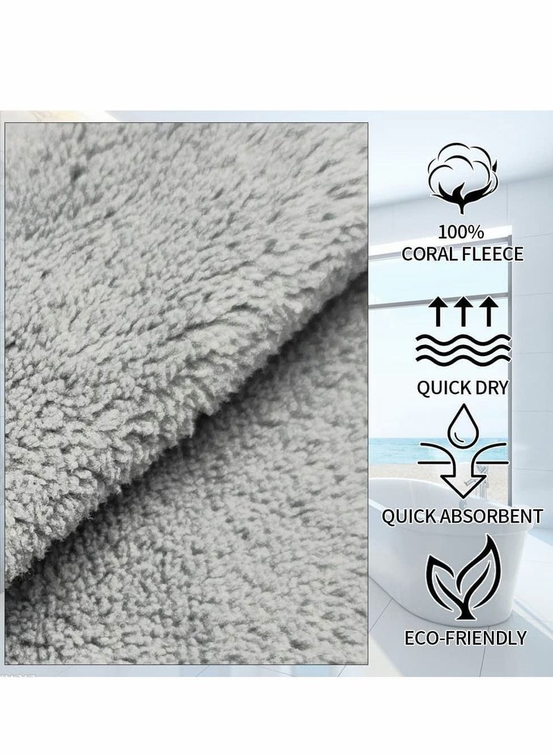 NIBEMINENT 5 Pcs Bow Hand Towels with Hanging Loop, 100% Microfiber Coral Fleece Band Towel, Ultra Soft, Highly Absorbent and Quick Drying for Bathroom, Kitchen Spa, Machine Washable (5 Colors)  - Image 4