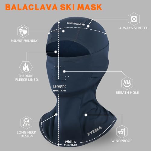 Eyegla Winter Balaclava Ski Mask for Men Women Thermal Face Mask Breathable Face Cover for Cold Weather Motorcycle Snowboard - Image 3