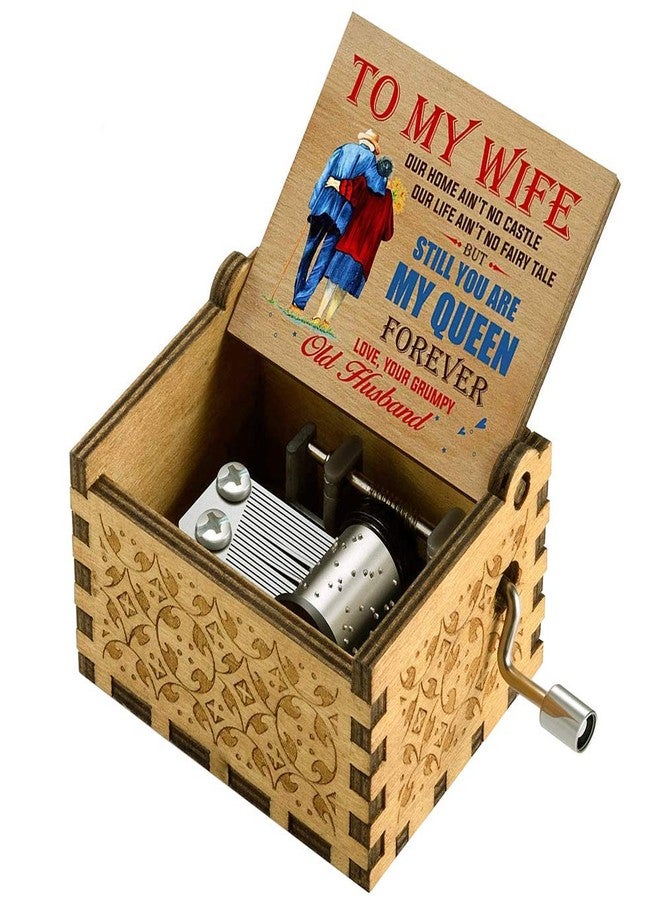 Hefonti Birthday Gift for Wife Music Box Play You are My Sunshine, Gifts for Wife Girlfriend Fiancee Christmas Anniversary Valentine's Day Wooden Musical Box - Image 1