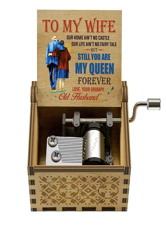 Hefonti Birthday Gift for Wife Music Box Play You are My Sunshine, Gifts for Wife Girlfriend Fiancee Christmas Anniversary Valentine's Day Wooden Musical Box - Image 2
