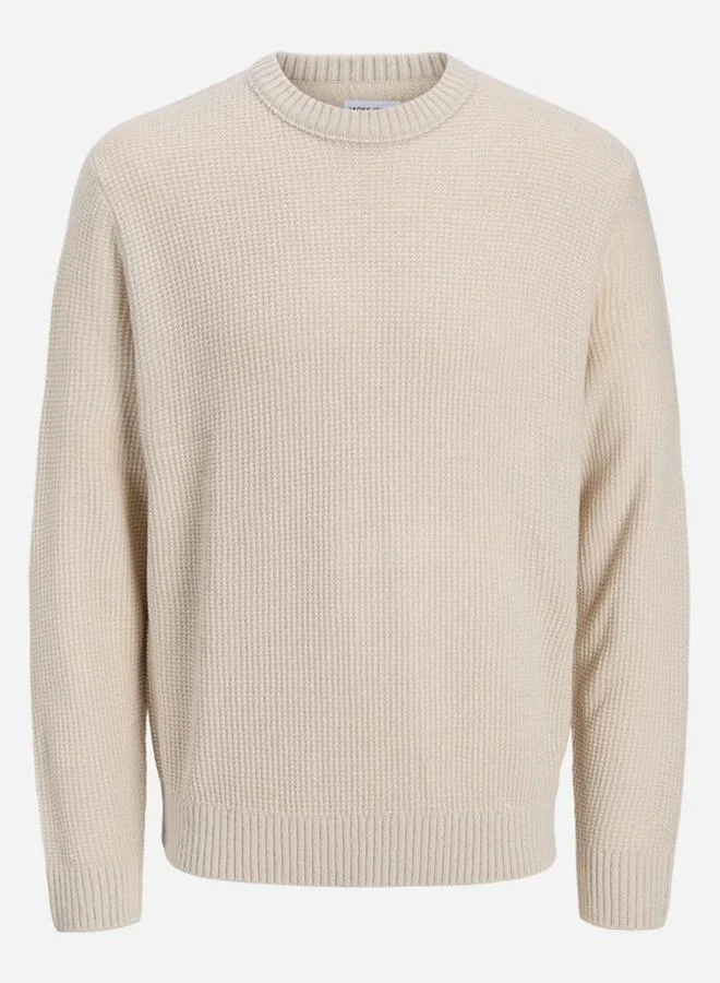 JACK & JONES Jack and Jones JJROY Waffle Knit Sweatshirt