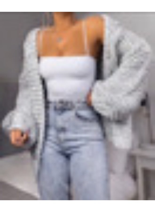 NIBEMINENT Cardigan Women Sweaters Cardigan Batwing long-sleeved Plush Loose Outside Knit Sweaters Women Fashion - Image 1