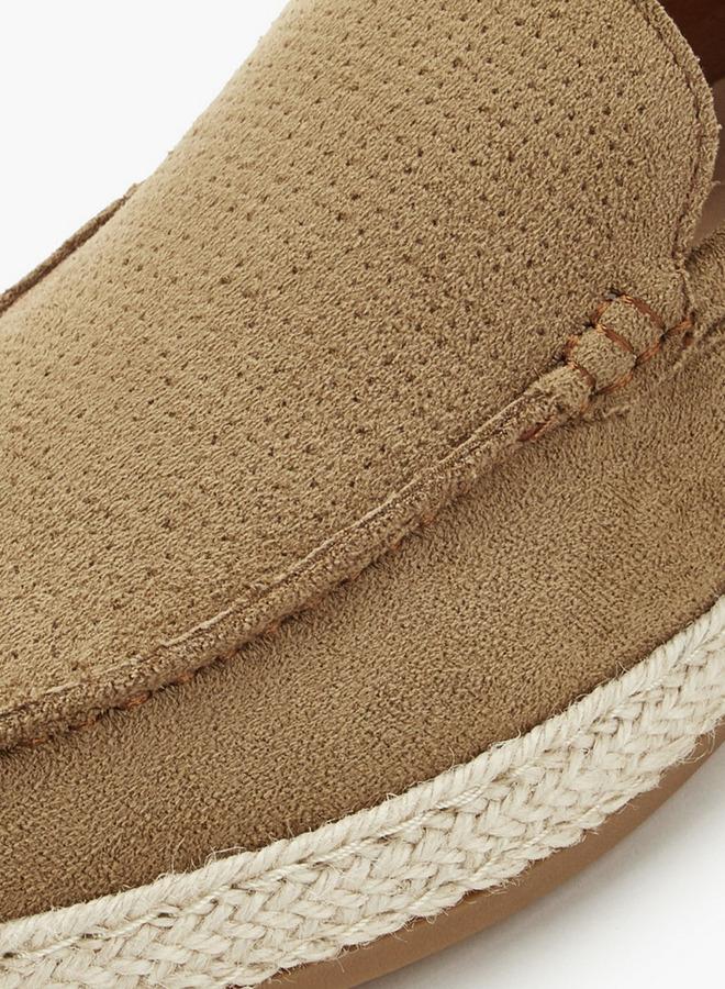 Peppermint Men Textured Espadrille Loafers - Image 5