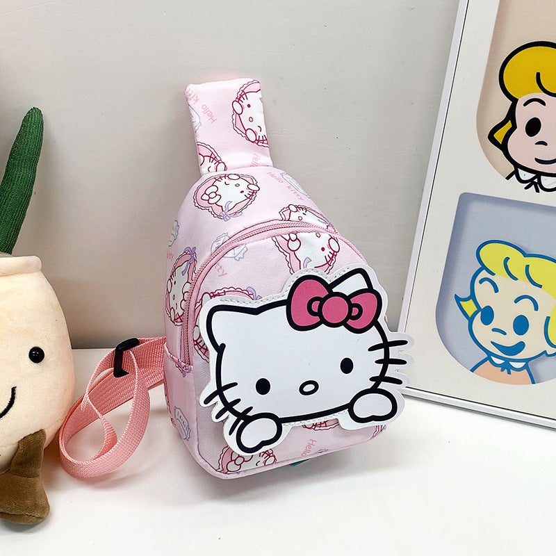 Cute Cartoon Kidsren'S Bags, Kindergarten Baby Fashion Trendy Casual Small Backpack Girls Fashionable Chest Bag Crossbody - Image 1