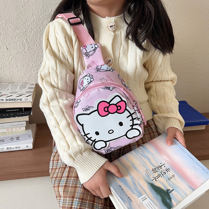 Cute Cartoon Kidsren'S Bags, Kindergarten Baby Fashion Trendy Casual Small Backpack Girls Fashionable Chest Bag Crossbody - Image 5