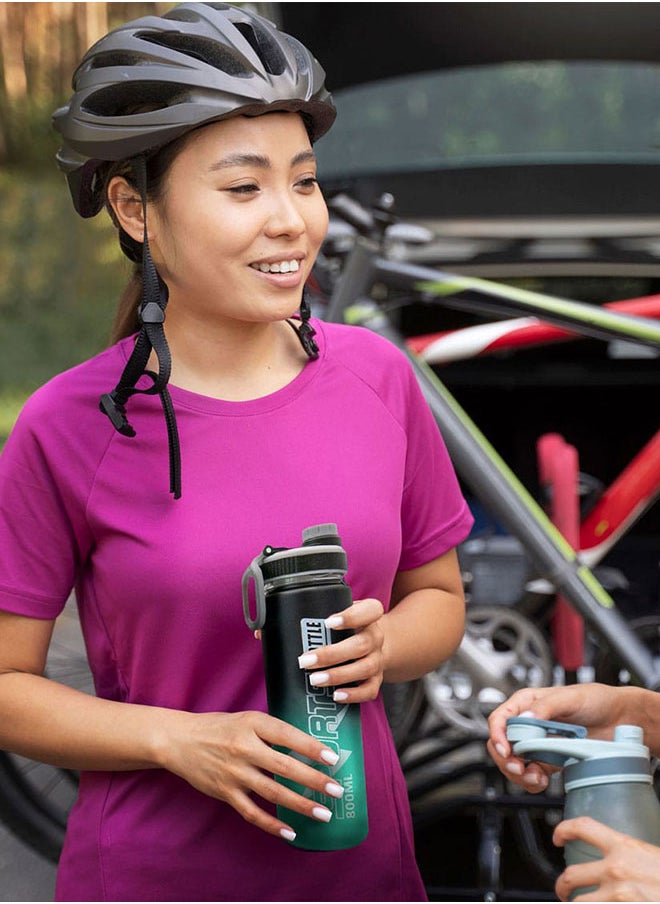 Elysium - Take your workout hydration to another level with this spill-proof gym water bottle collection. This water bottle collection gives you convenient hydration. Green - Image 1