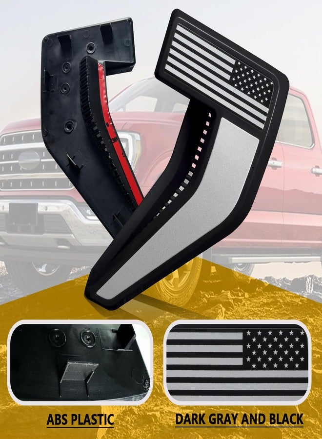 CFDSDE Fender Vent for F150 2021-2024 Fender Emblems Front Fender Badge Side Vent Cover for F150 Accessories XL XLT Lariat Limited Platinum, 1 Pair (21F150-Vents) - Image 3