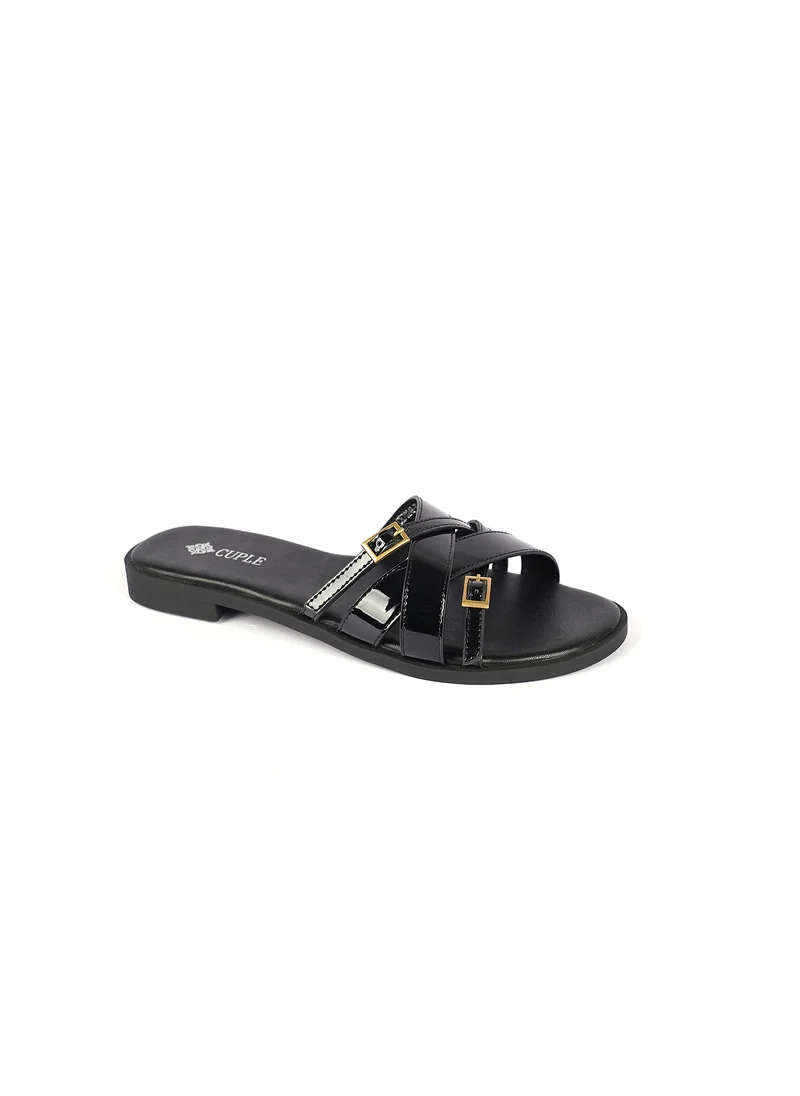 Cuple Ladies Slip-on multi strap Sandals