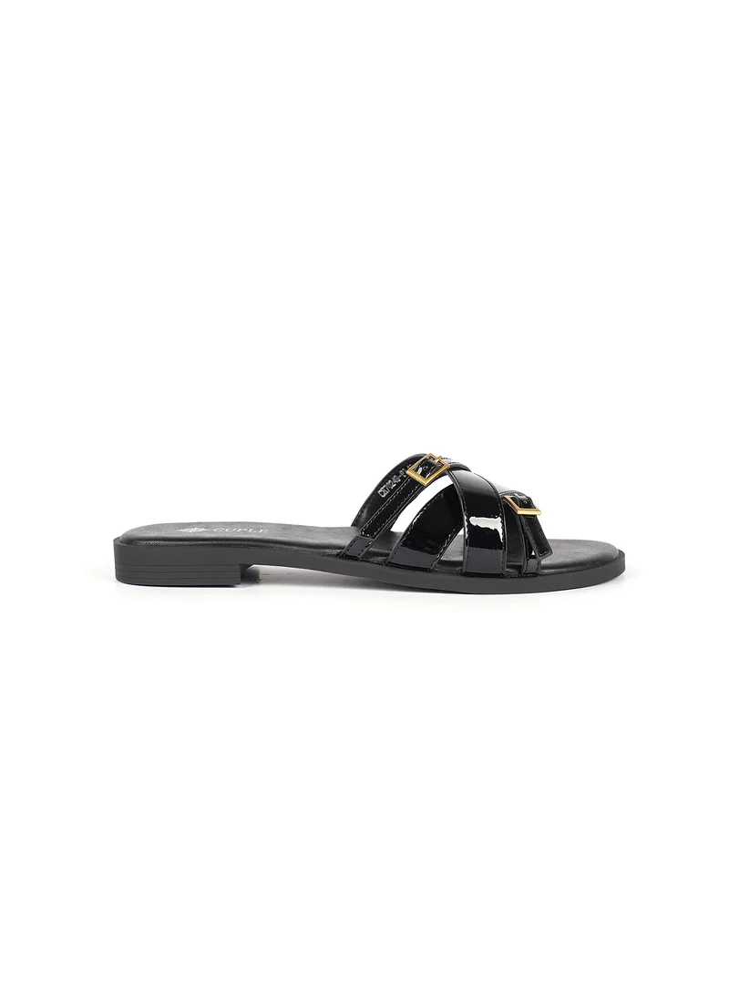 Cuple Ladies Slip-on multi strap Sandals