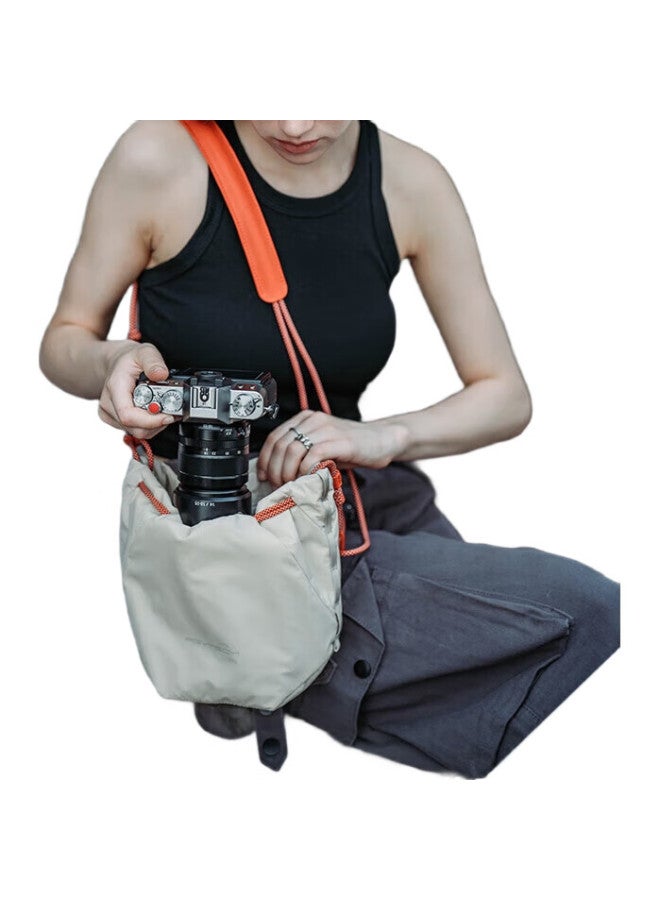 PGYTECH Pgytech Camera Bag Onego Drawstring Bag, Dandelion Photography Bag, Single-Shoulder Camera Bag, Inner Liner Storage Bag, Women'S Mirrorless Camera Bag, Crossbody Travel Bag, Suitable For Fuji, Canon, Sony, Plain Black - Image 2