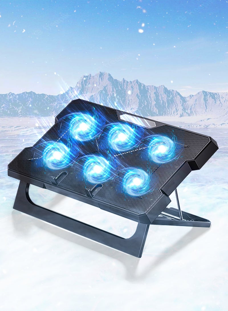 LOOPITYS six-core high-efficiency heat dissipation laptop fan cooling pad gaming laptop cooler 6 fans - Image 1