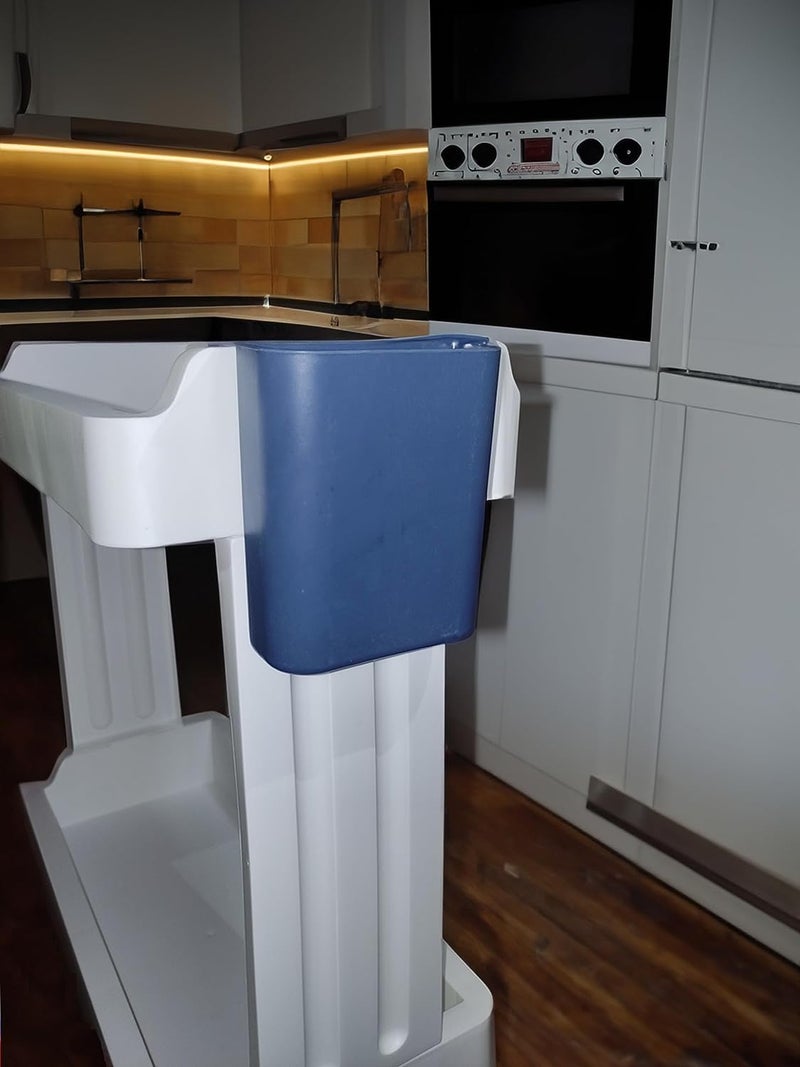 TORIOX Space Saving Folding Storage Rack Organizer Kitchen Trolley Rack Holder Slim Rack ShelfShelvesRackStand Vegetable Rack Organizer Kitchen Dining Bathroom 3 Layer - Image 5