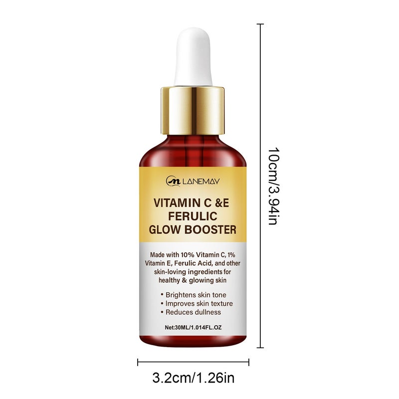 LANEMAY 10% Vitamin C + Vitamin E Ferulic Acid Brightening Serum 30ml - Anti-aging and Brightening Serum - Image 5