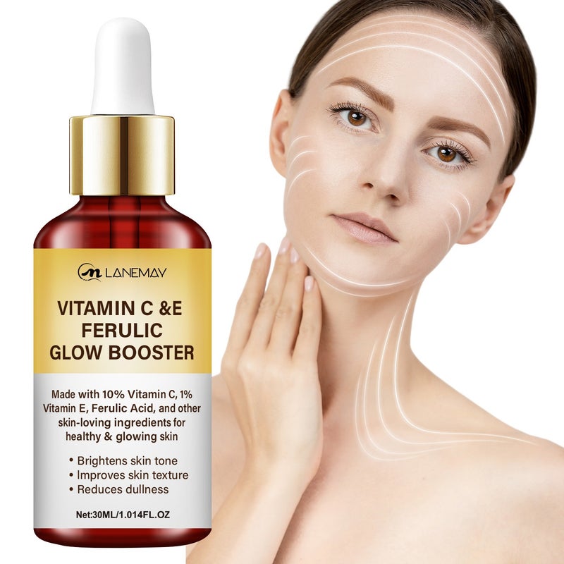 LANEMAY 10% Vitamin C + Vitamin E Ferulic Acid Brightening Serum 30ml - Anti-aging and Brightening Serum - Image 1